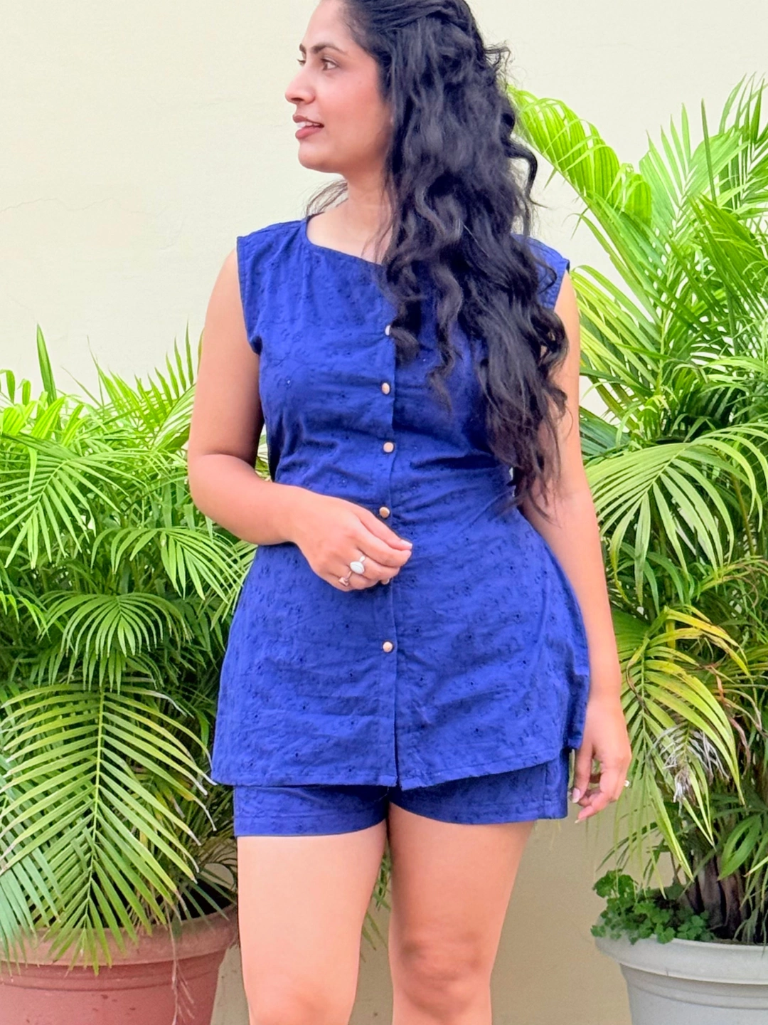 Aarvi Royal Blue Cord Set - Image 2