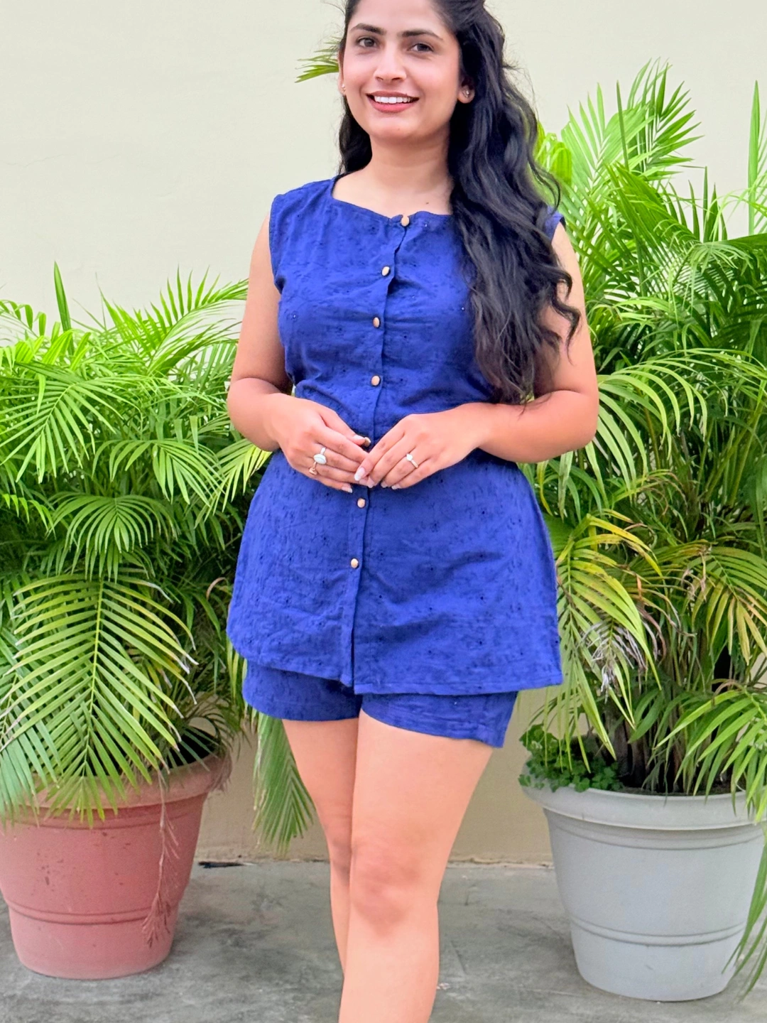 Aarvi Royal Blue Cord Set - Image 4