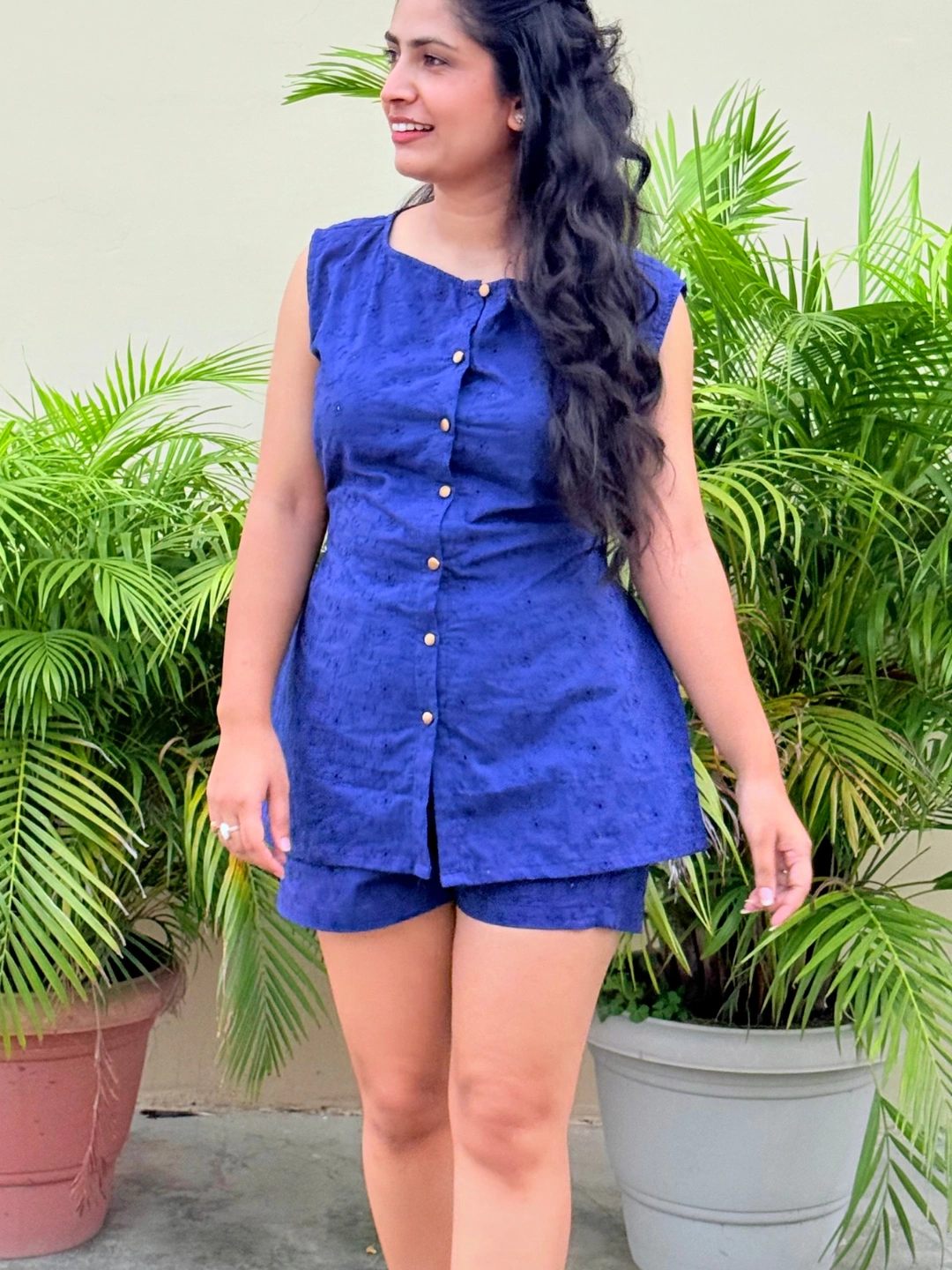 Aarvi Royal Blue Cord Set - Image 5