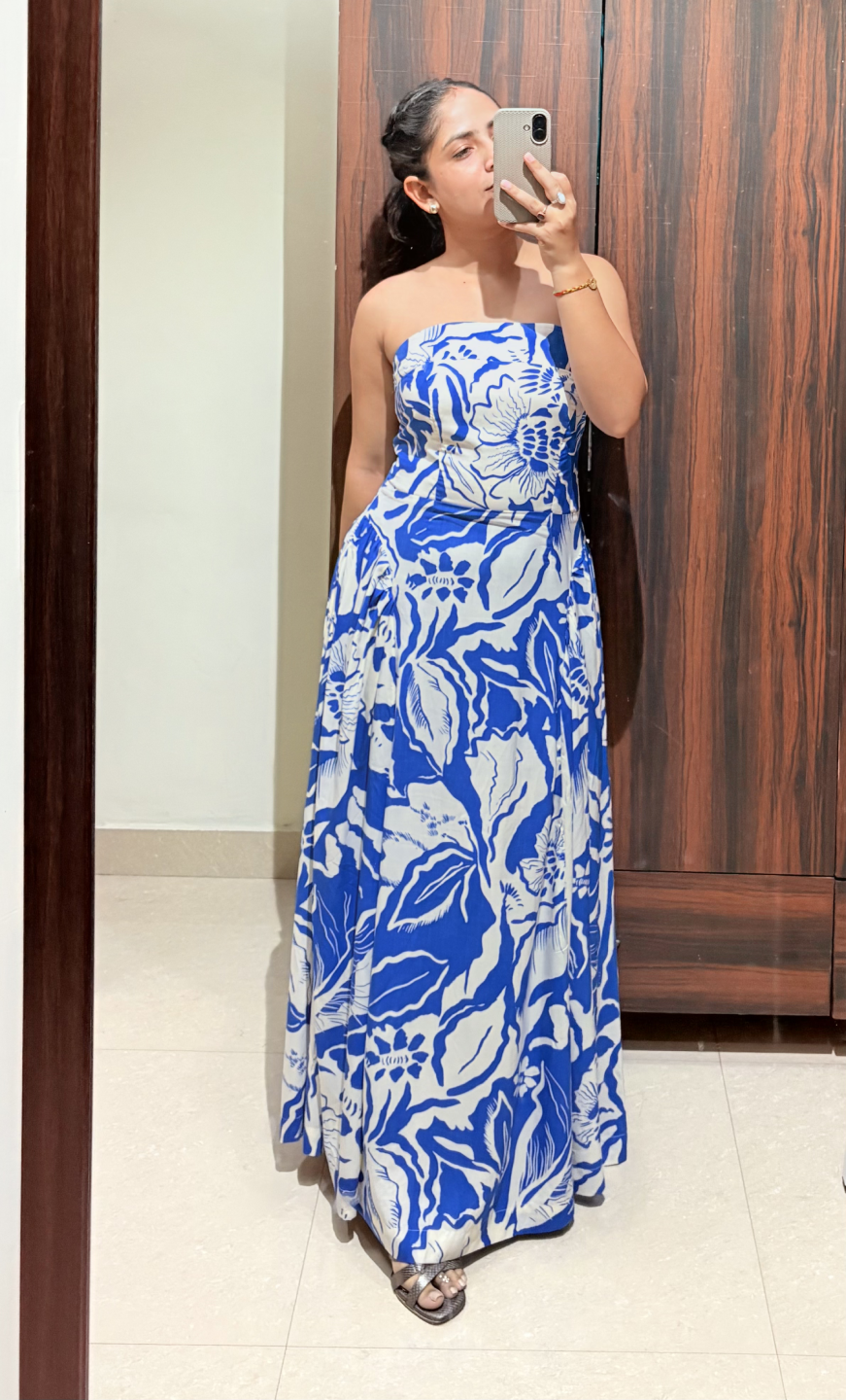 Neelaya – Blue Floral Printed Maxi Dress - Image 7