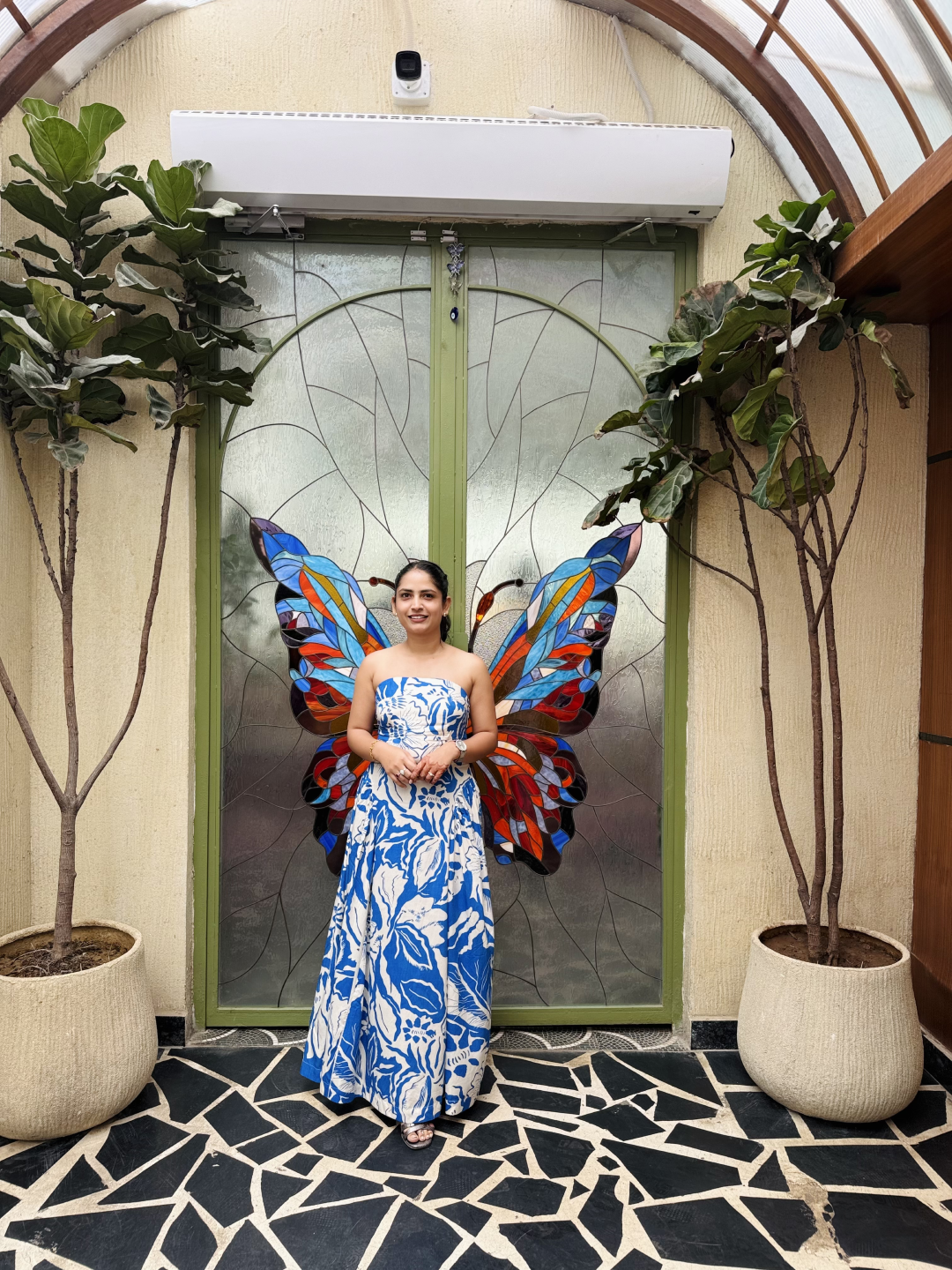 Neelaya – Blue Floral Printed Maxi Dress - Image 6