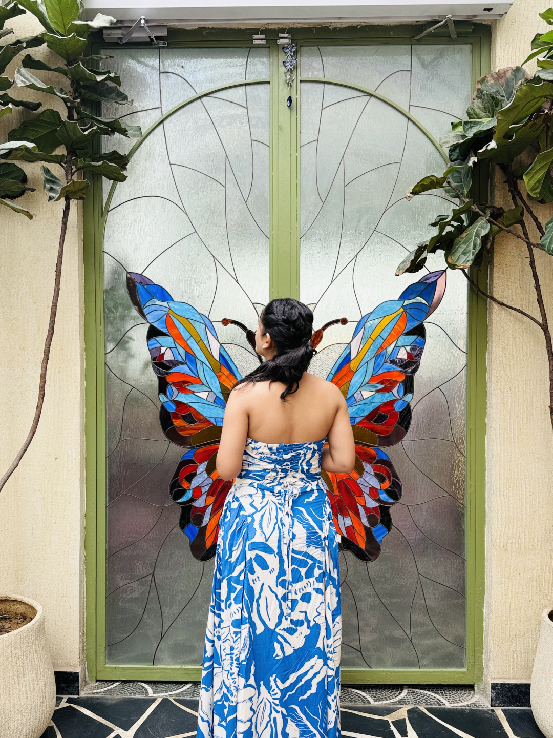 Neelaya – Blue Floral Printed Maxi Dress - Image 5