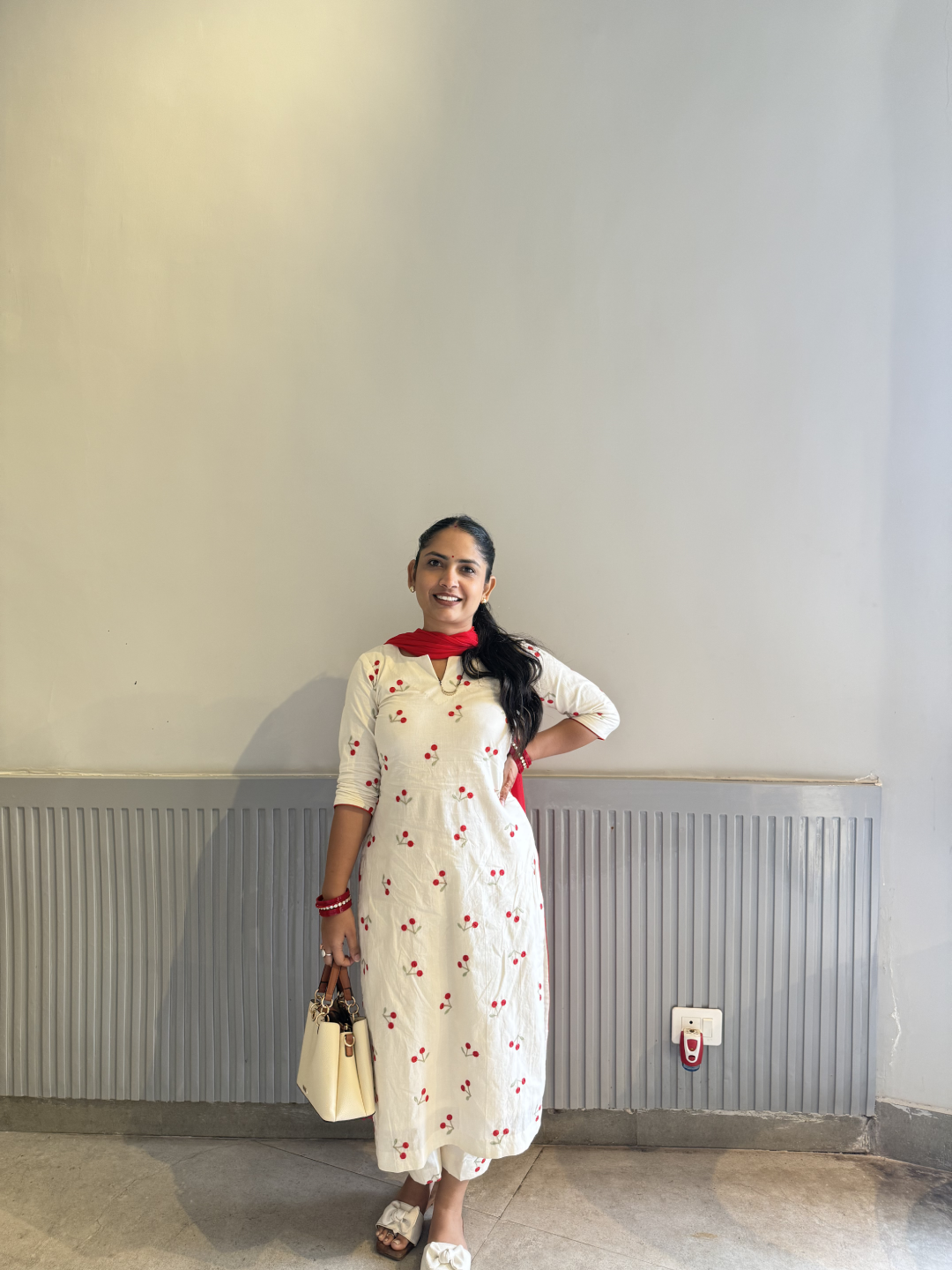 Kridha Cherry Glow Kurti Set - Image 2