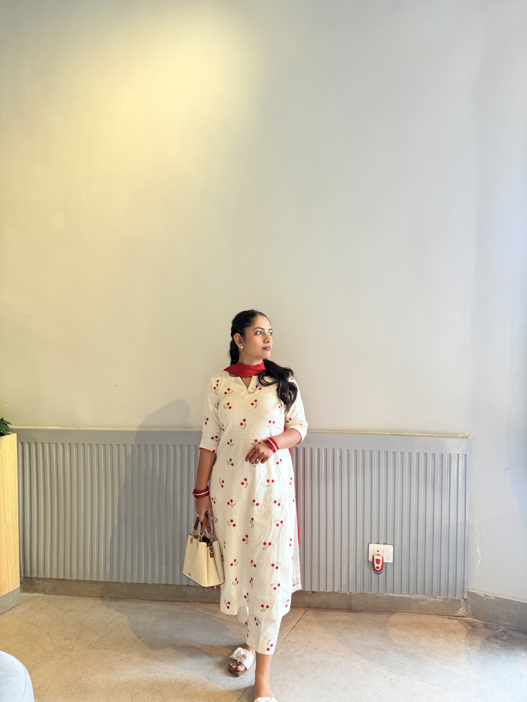 Kridha Cherry Glow Kurti Set - Image 4